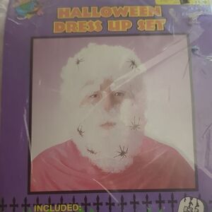 Halloween Dress Up Set - White with spider accessories